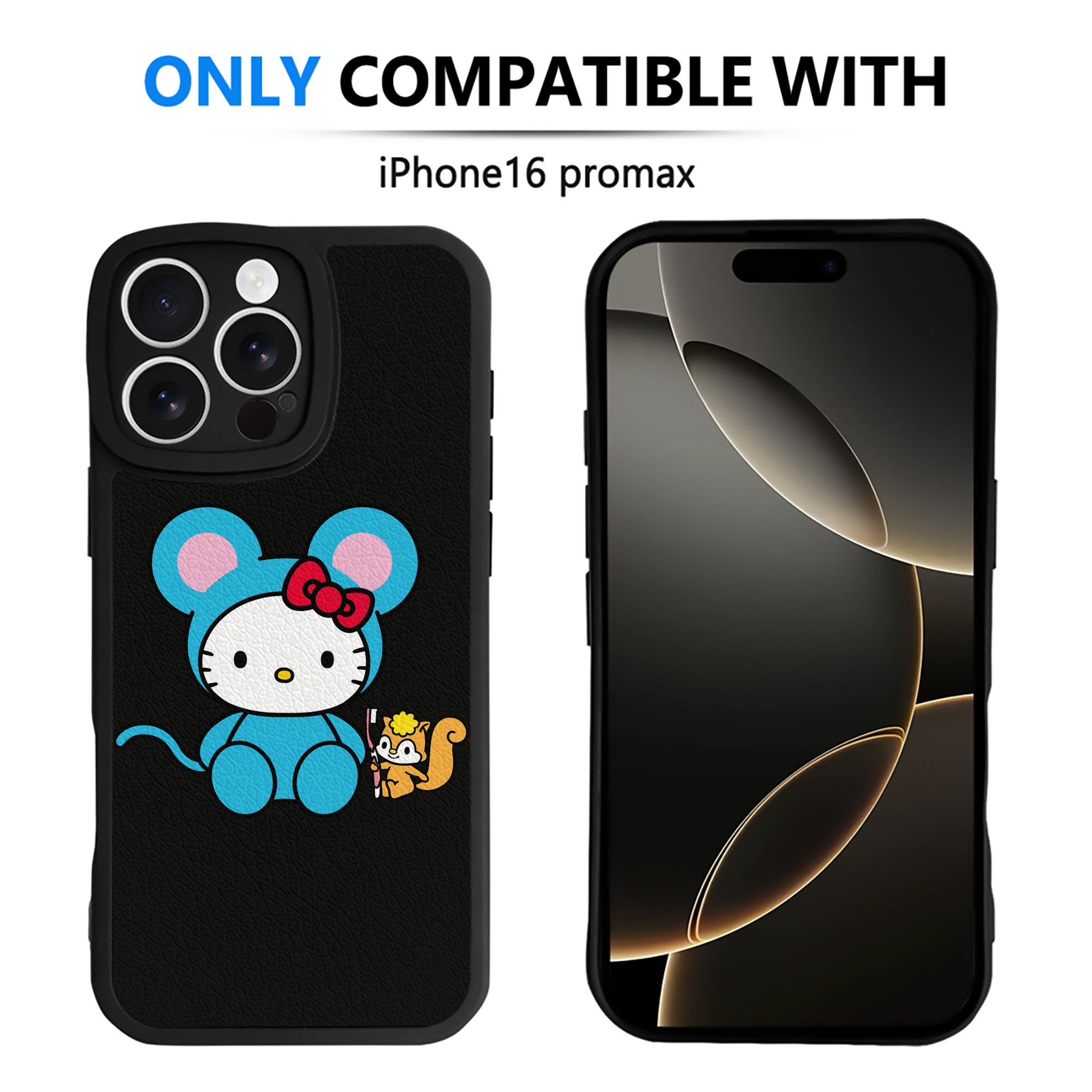 （画像用） Hello Kitty ハローキティ 【iPhone 16シリーズ対応】シリコンスマホケース（レザー調） 材質：シリコン